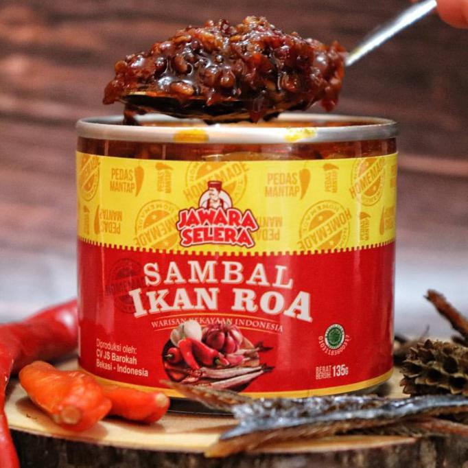 

BARU Sambal Ikan Roa JAWARA SELERA 135 Gram Sambal Roa Sambel Roa Pedas - Ikan Roa