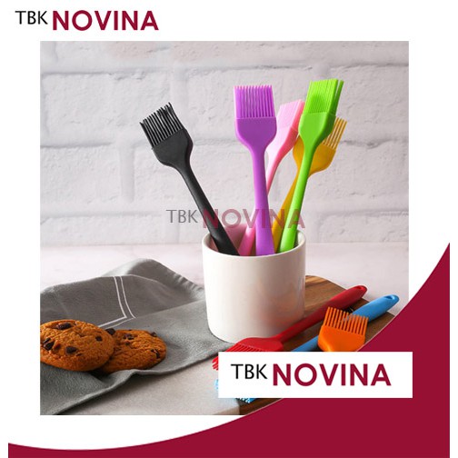 Kuas Silikon Kue Nastar Oles Loyang Tahan Panas Silicone Brush Dapur Roti BBQ Cake Minyak Mentega