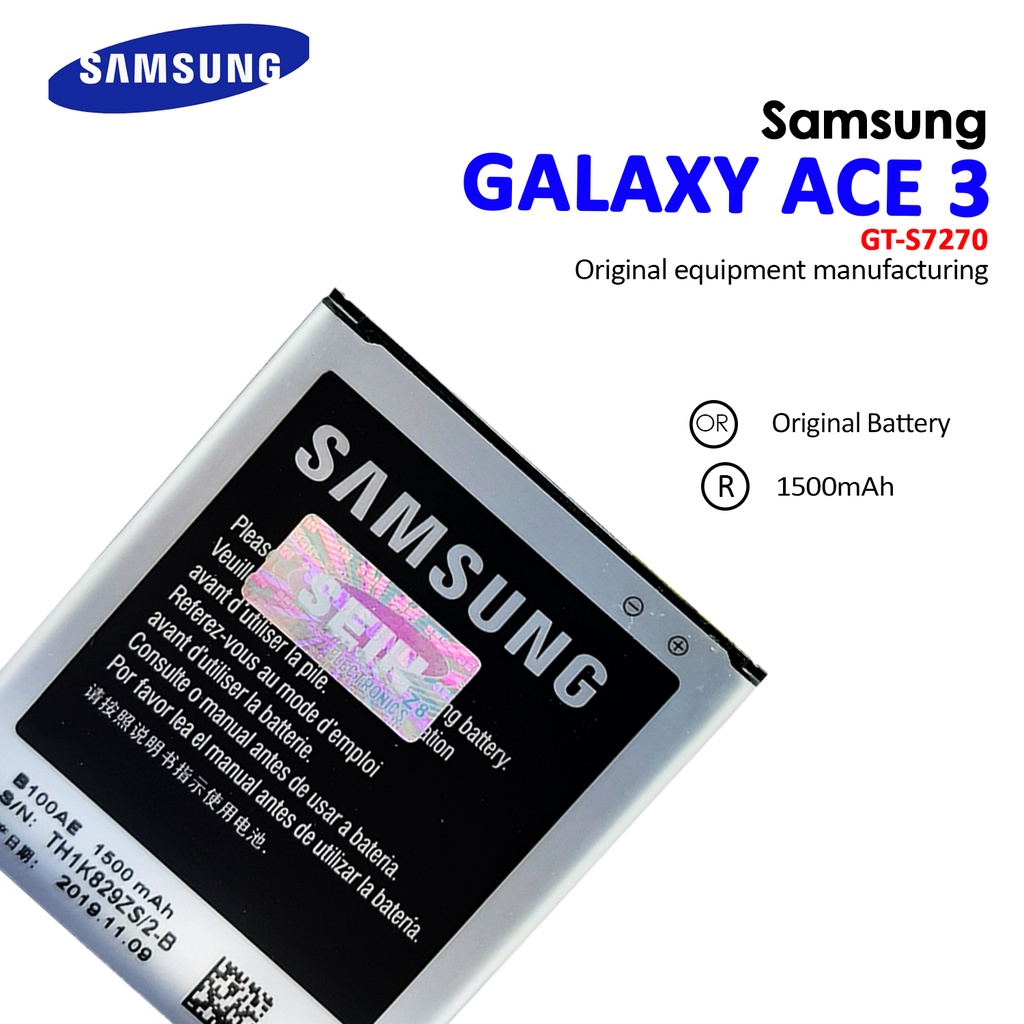 Baterai Batt Batre Battery Samsung Ace 3 S7270 S7272 Bagus