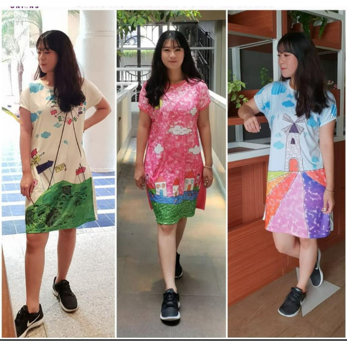 DASTER KAOS SPANDEK/BAJU HAMIL/BAJU SANTAI/BAJU TIDUR/DASTER KEKINIAN/ - Seri