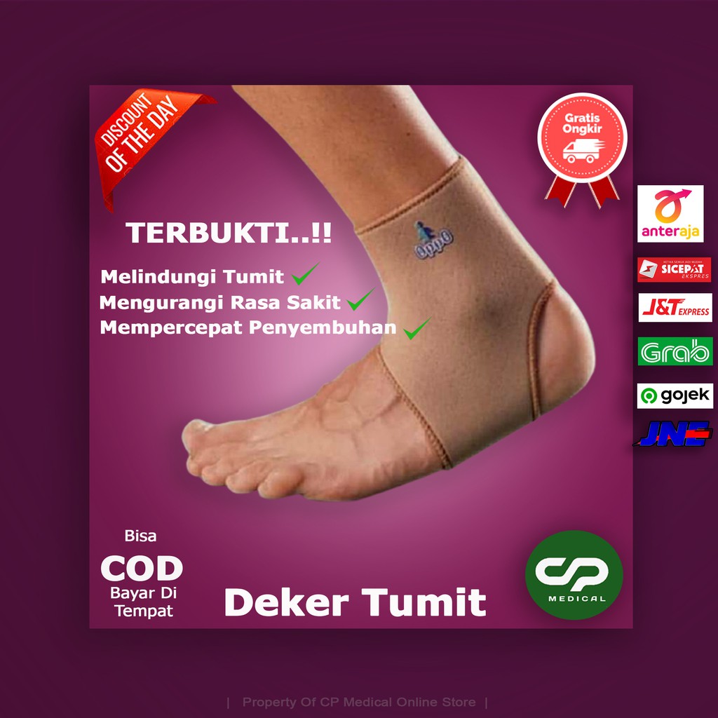 Deker Tumit Pelindung Cidera Tumit /Ankle Support|Deker |Tumit|Pergelangan Kaki|Deker Oppo |Termurah