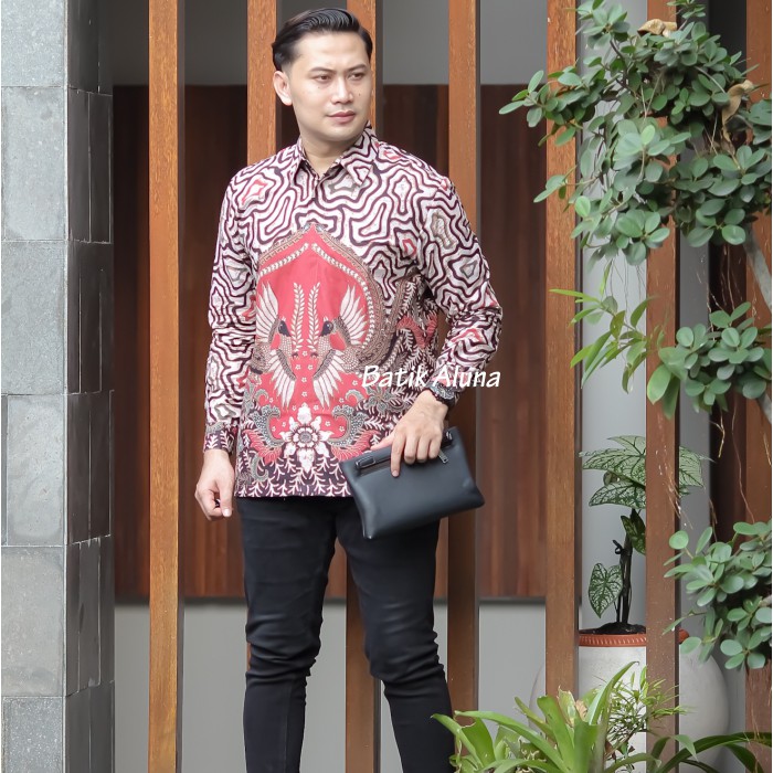 Batik Prabuseno Joyo Kemeja Baju Batik Pria Sragenan Lengan Panjang PCW 022