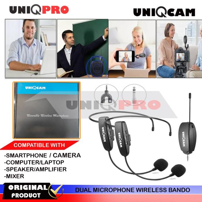 Micro | Mikrofon Mic Clip On Wireless 2.4G Persentasi Tur Imam Masjid Musholla Kualitas Terbaik