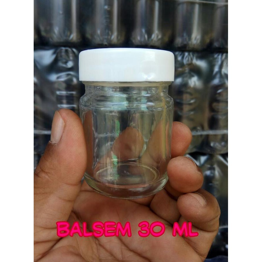 BOTOL BALSEM 30ML U002F BOTOL KACA POT 30ML