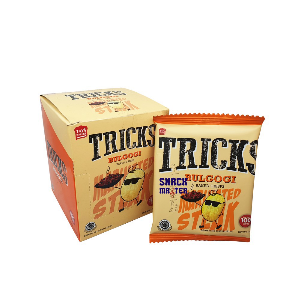 TRICKS BISKUIT KENTANG POTATO BAKED CHIPS 1 BOX ISI 10 PCS SNACK CRIPS MAKANAN RINGAN KERING