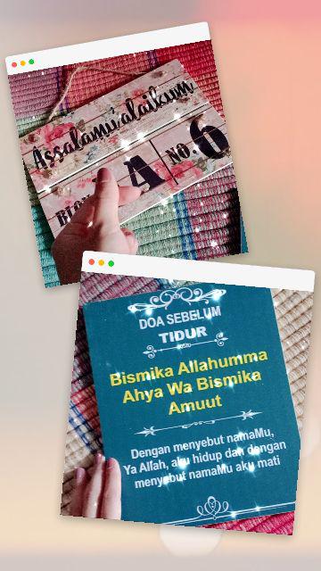 Wooden Projects Doa Sebelum Tidur Walldecor Poster Shabbychic Islamic