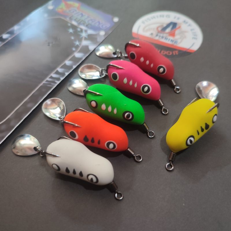 SOFT FROG 3,5CM BINTANG LURE | UMPAN CASTING IKAN GABUS | SNAKEHEAD | UMPAN CASTING HARUAN