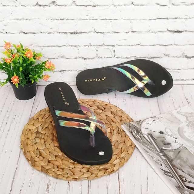 Sandal teplek jepit jempol pelangi M 03