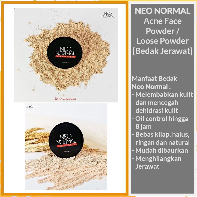 NEO NORMAL Acne Face Powder / Loose Powder [Bedak Jerawat]