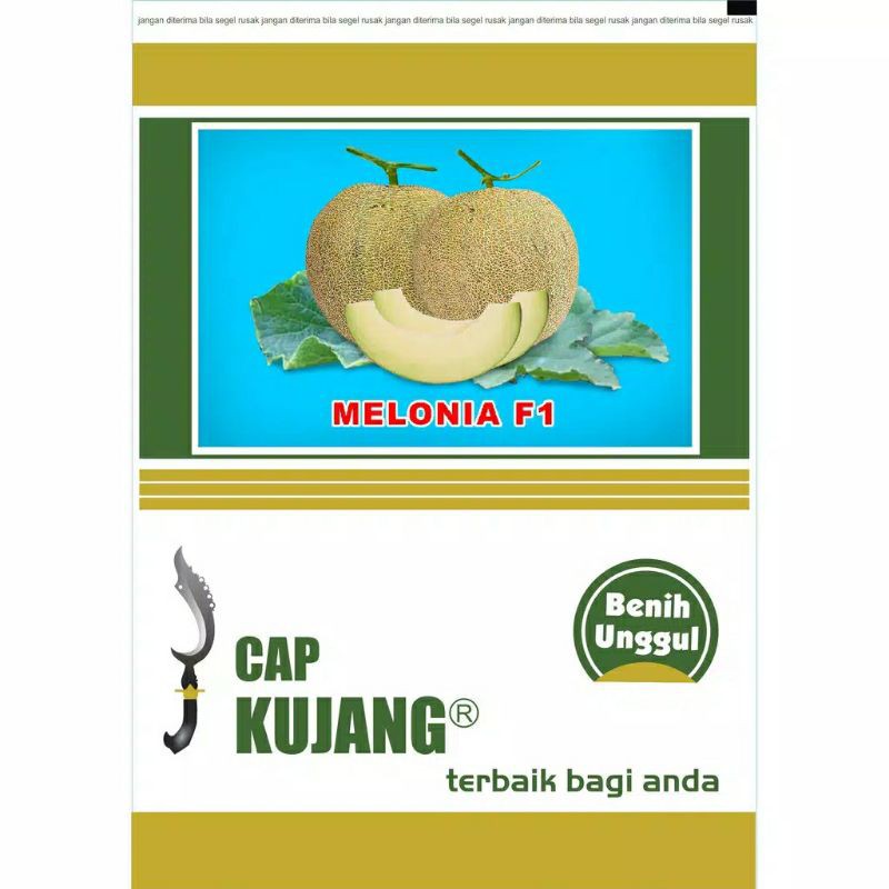 Jual Benih melon Melonia F1 Cap Kujang 500 biji Indonesia