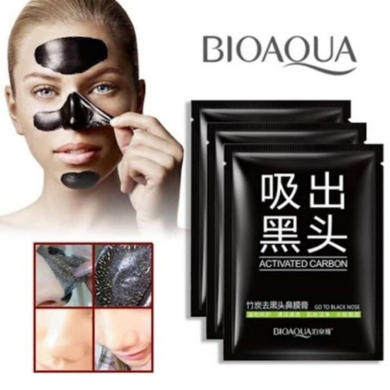 MASKER HIDUNG SASET BIOAQUA BLACK HEAD