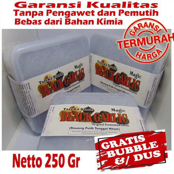 [[BISA COD]] BAWANG PUTIH HITAM TUNGGAL 1/4 KG -BLACK GARLIC- BAWANG HITAM LANANG STOK TERBATAS Kode