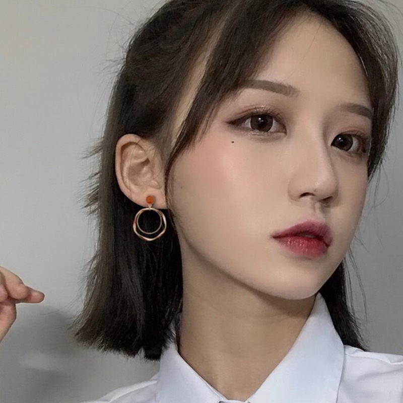 Anting Gantung Panjang Tusuk Gaya Vintage Korea Aksen Mutiara Imitasi Untuk Perhiasan Wanita