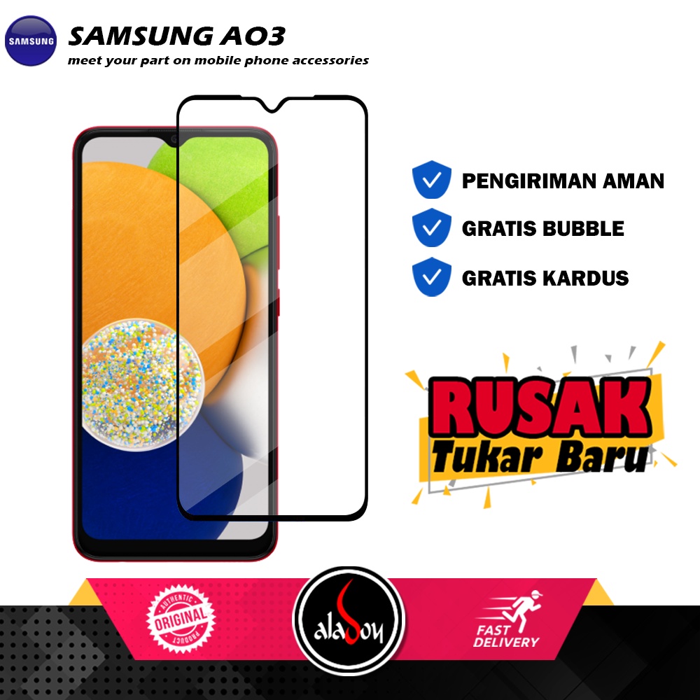 Case Samsung Galaxy A03 Ultrathin Premium Soft Case Casing + Tempered Glass Layar dan TG Camera Lens