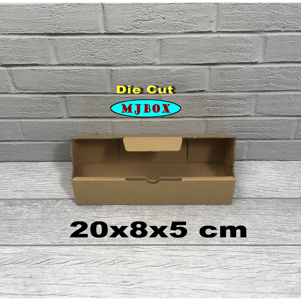 

KARDUS UK. 20x8x5 CM....DIE CUT KARTON BOX UNTUK KOTAK BAJU-AKSESORIS-SOUVENIR DLL MODEL BOX PIZZA