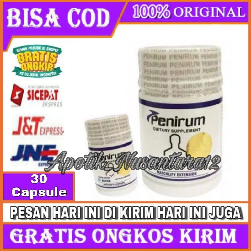PENIRUM ASLI ISI 30 KAPSUL OBAT HERBAL PEMBESAR TIT1D ( BELI 3 FREE 1 )