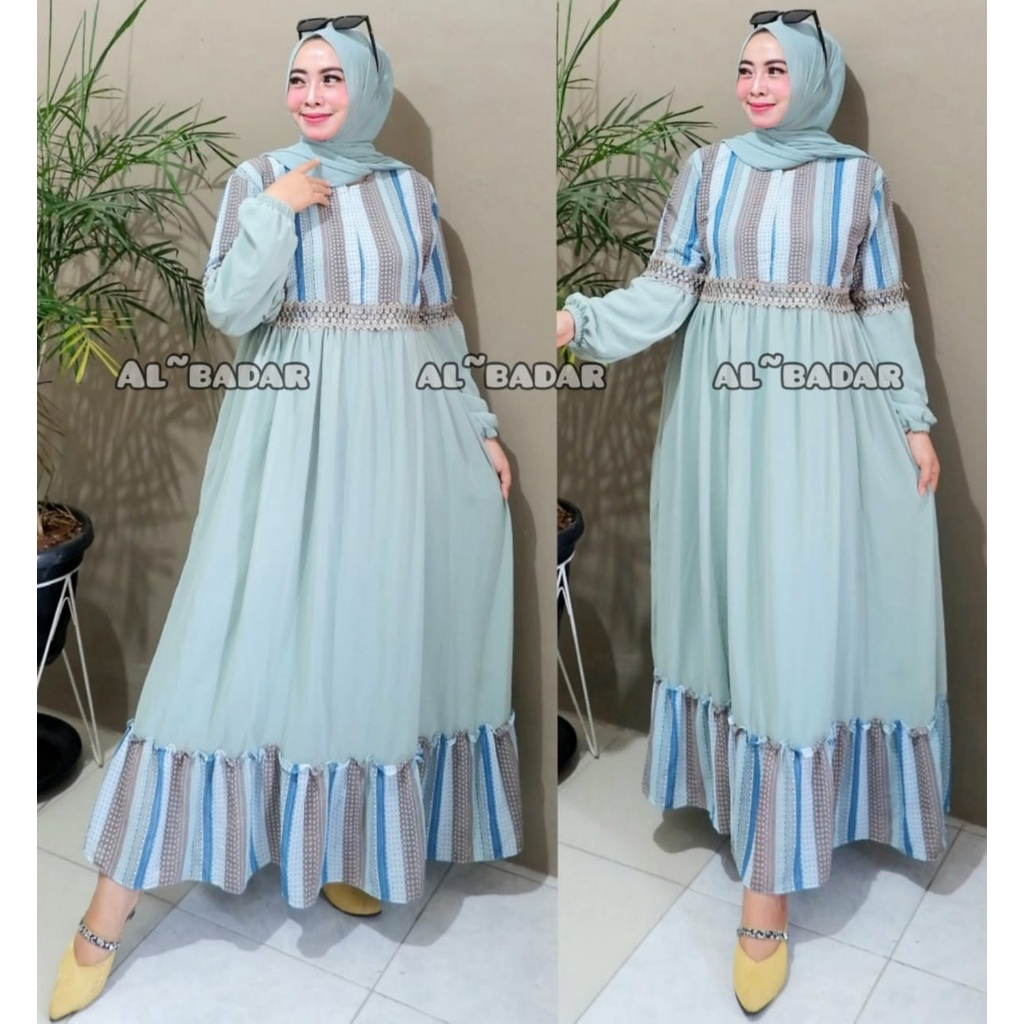 [ BISA COD ]GAMIS CERUTY BABYDOLL MOTIF MIX RENDA DANIK, DRESS CERUTY BABYDOLL MOTIF MI9X RENDA DANIK TERBARU BY AL BADDAR