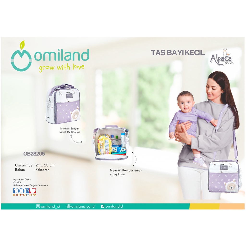 Omiland Tas Bayi Kecil Alpaca Series