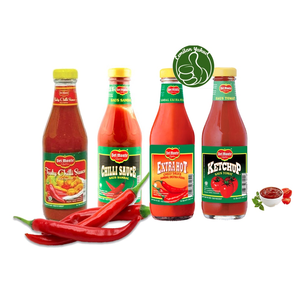 

Del Monte Saus Botol 340ml - Tomat / Chilli / Xtra Hot / Tasty Chilli