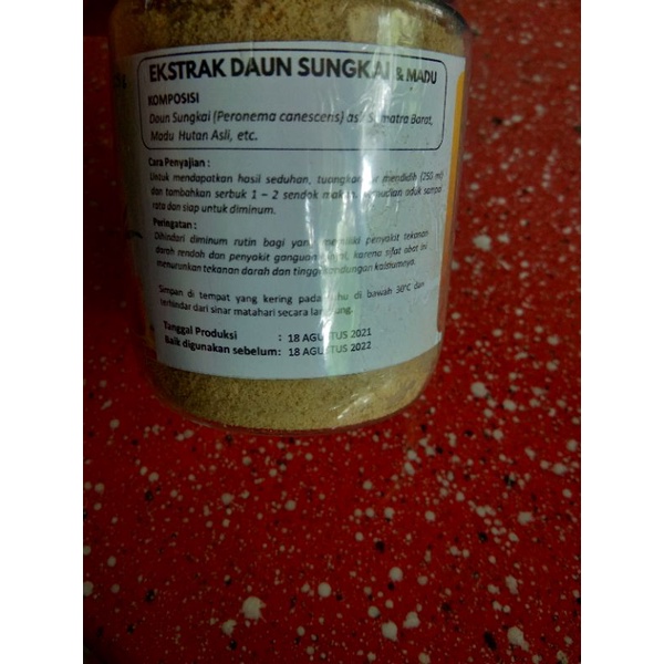 

Ekstrak daun sungkai plus madu herbavi