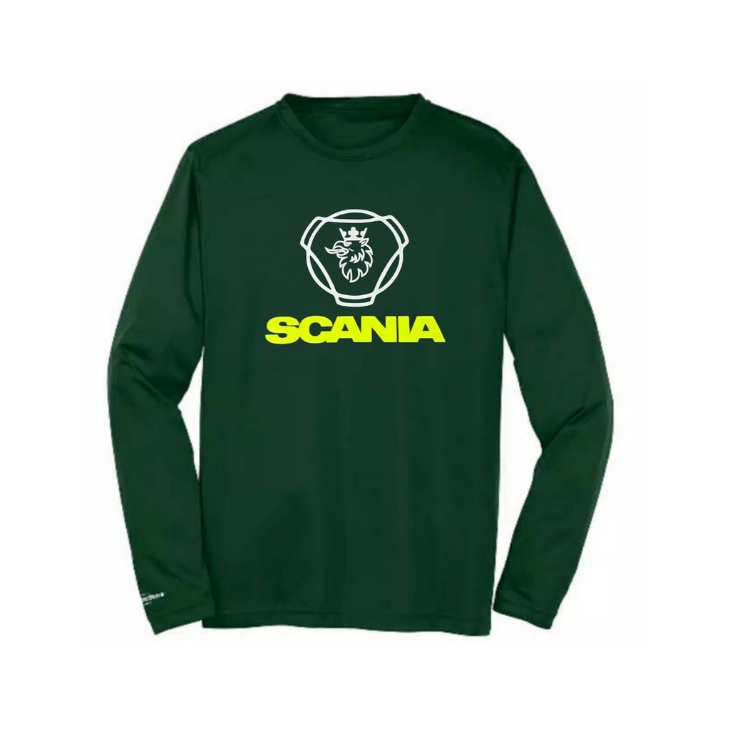 Kaos Driver Bus SCANIA Logo Lengan Panjang - Kaos Distro Pria Wanita - Kaos Katun Murah