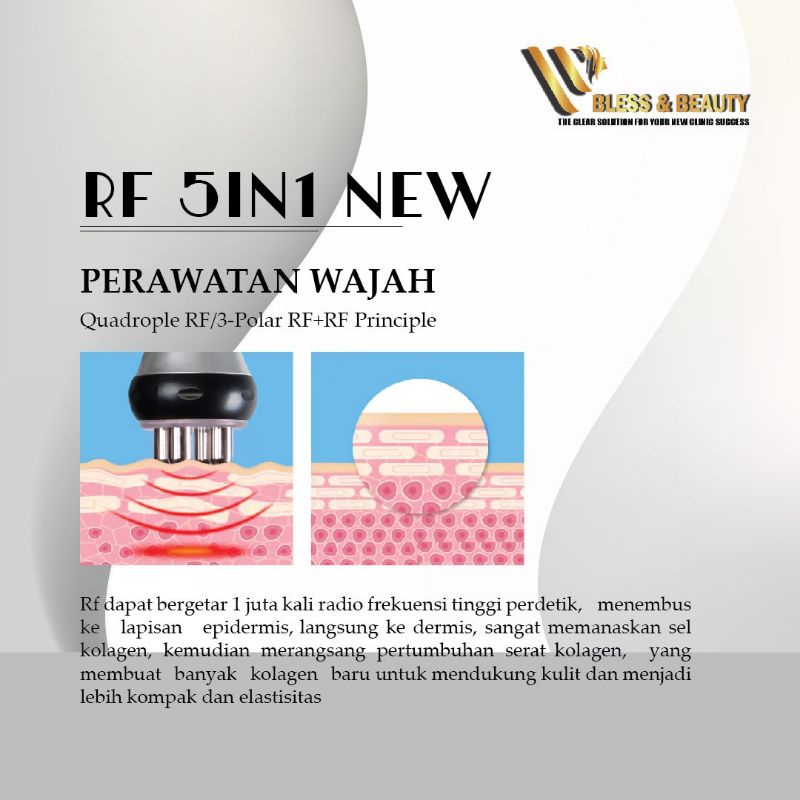 RF 5in1 Alat rf wajah Pelangsing Badan Alat RF Slimming  machine + 40k