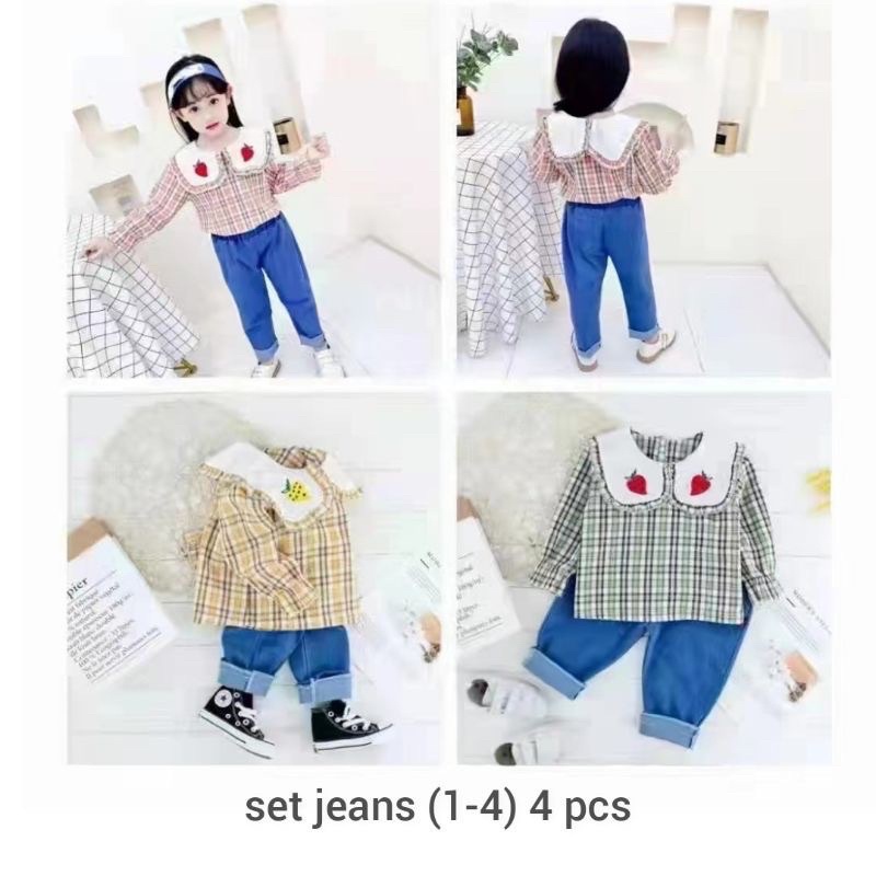 setelan anak perempuan 1-4 tahun