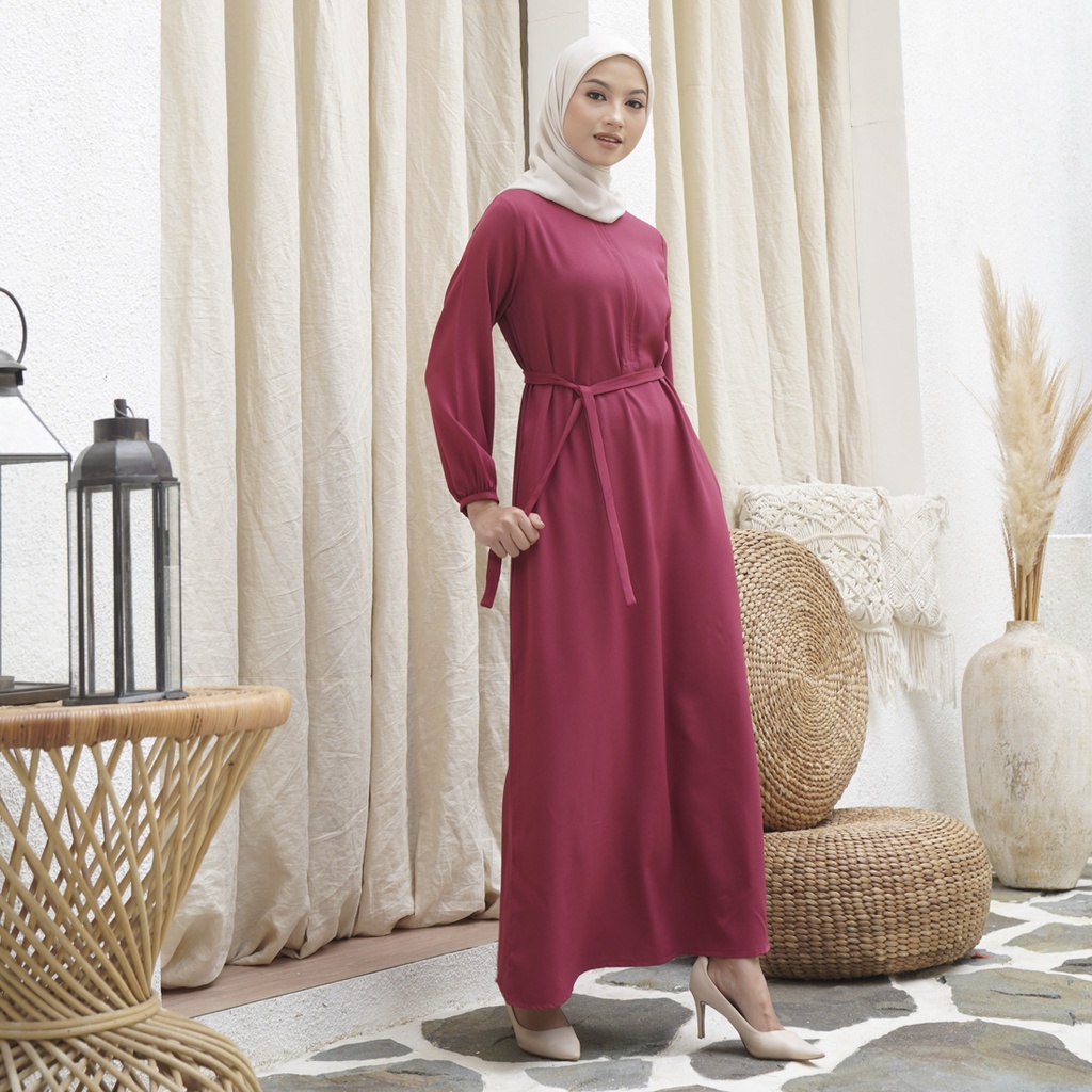 DRESS MUSLIM GAMIS POLOS HARIAN - DRESS PANJANG FASHION WANITA MUSLIM - FASHION HIJAB - DAILY GAMIS 