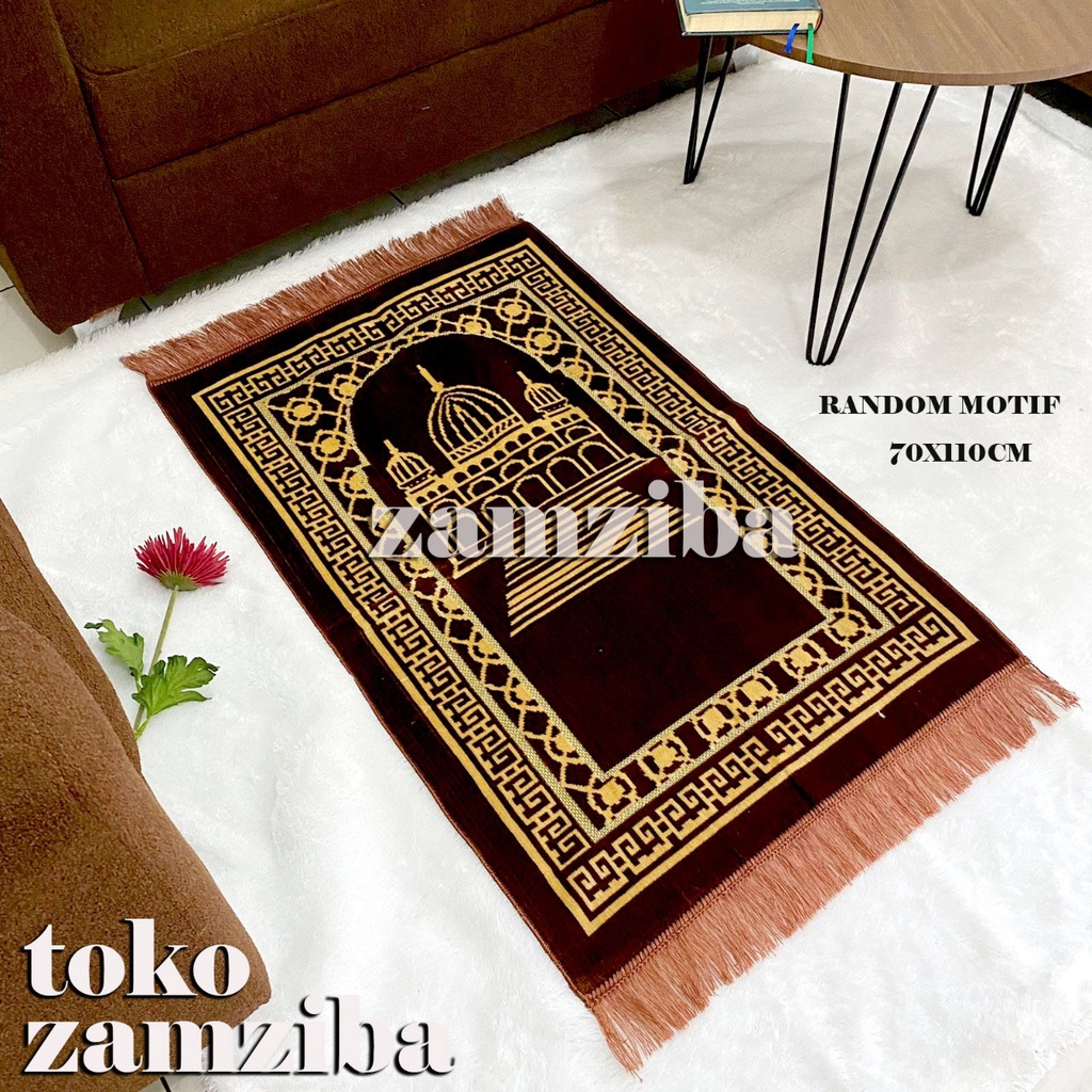 Sajadah Turki Turkey Jumbo Besar Bulu Tebal Motif 70 cmx110 cm