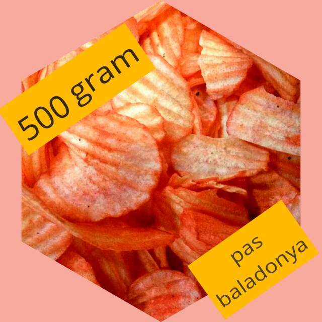 

Keripik singkong balado pedas manis gurih 500 gram