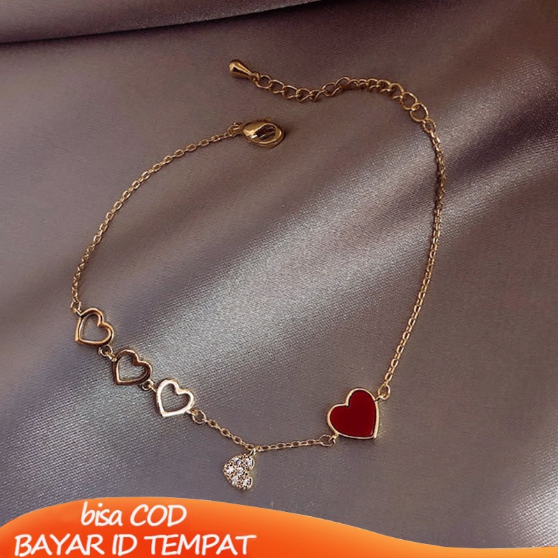 【Ready Stock】COD Gelang Bentuk Cinta Adjustable Untuk Pasangan Korean Bracelet Fashion Wanita Aksesoris Perhiasan Murah COD