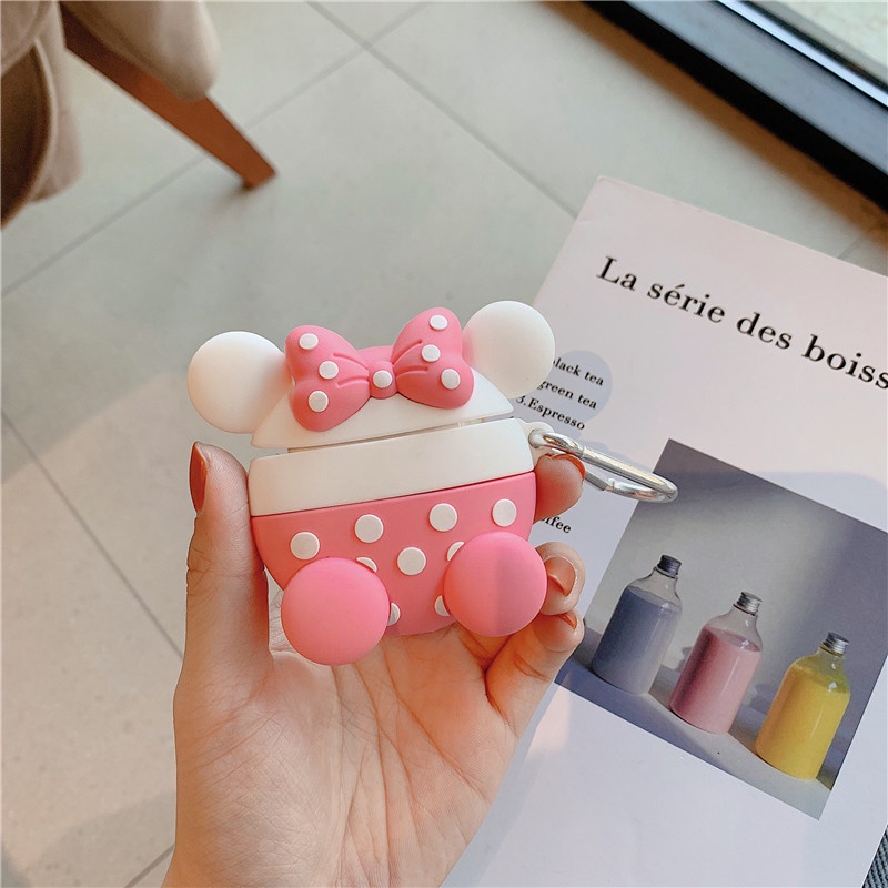 Case Bahan Silikon Motif Kartun Untuk Airpods 1 2 3 Pro