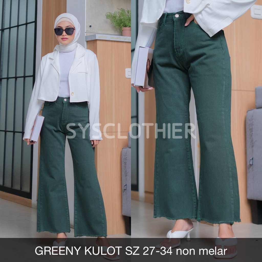 CELANA JEANS WANITA GREENY KULOT