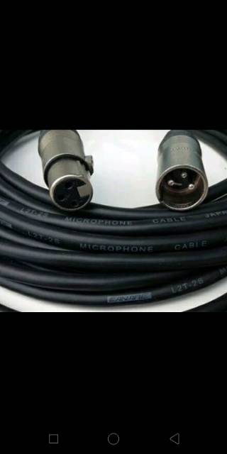 Kabel jadi jadi audio canare japan.canon XLR male ke XLR female.5meter bagus punya