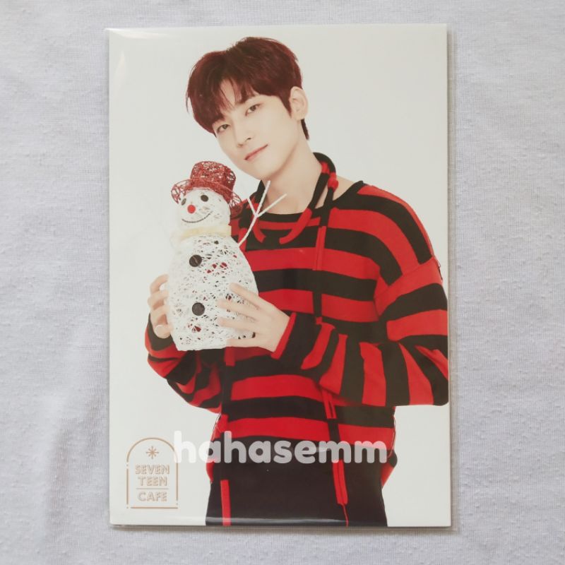 [READY STOCK] SEVENTEEN Jeon Wonwoo Postcard Seventeen Cafe Winter Meat