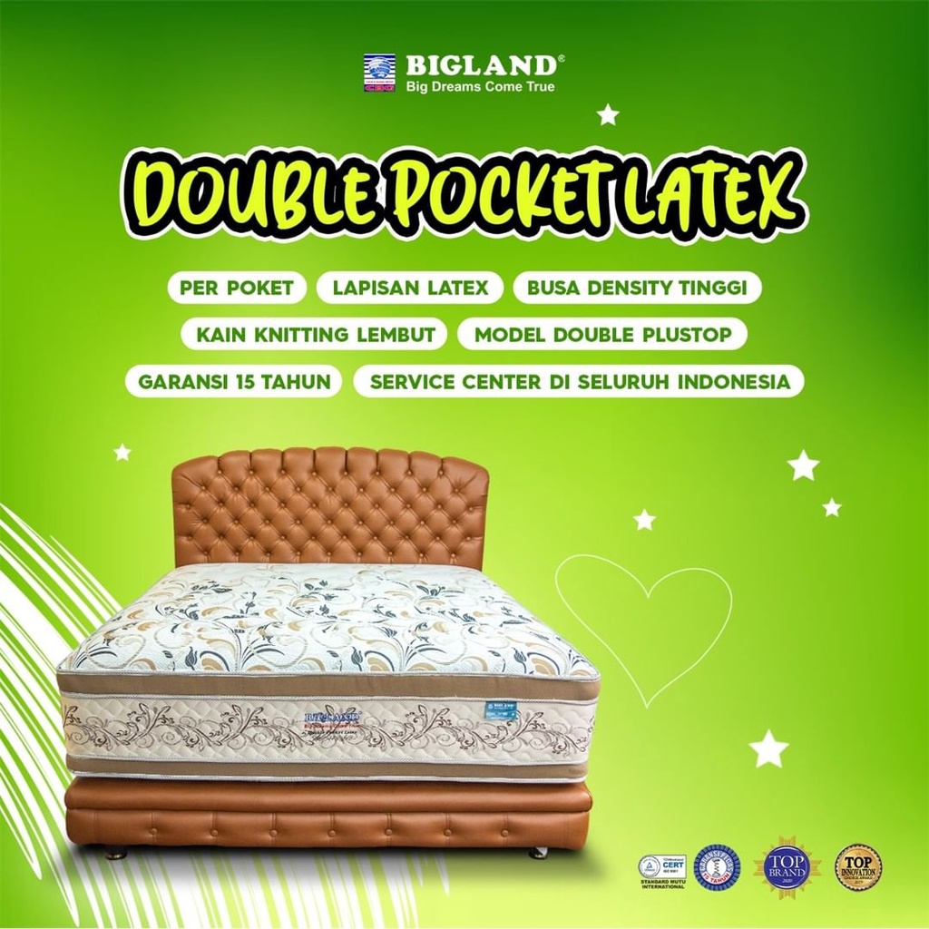 Springbed Roweina Double Pocket Latex Bigland