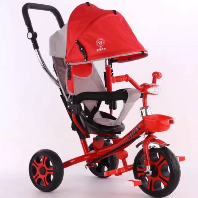 Stroller incl sepeda Roda 3 lengkap music anak2, jok bisa puter