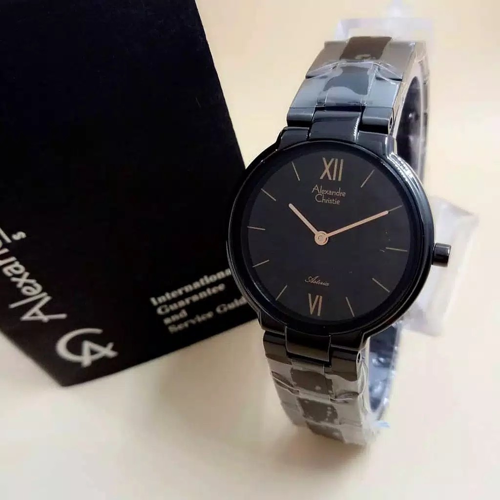 alexandre Christie  AC 8604  wanita original stainless steel black