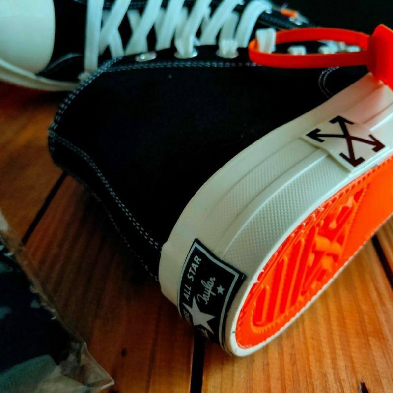 SEPATU CONVERSE 70S HIGH BLACK X OFF-WHITE PREMIUM VIETNAM-2