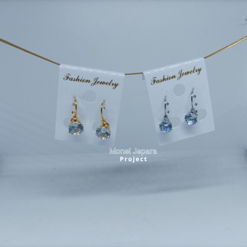 Anting Desi Titanium Simple (Gold &amp; Silver)