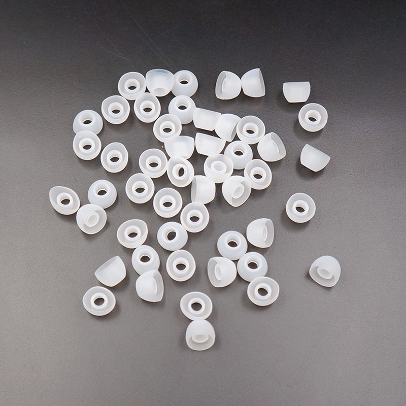 {LUCKID}50X Soft 11MM Replacement Silicon Ear Pad Earbud In-Ear Earphone Cover Clear