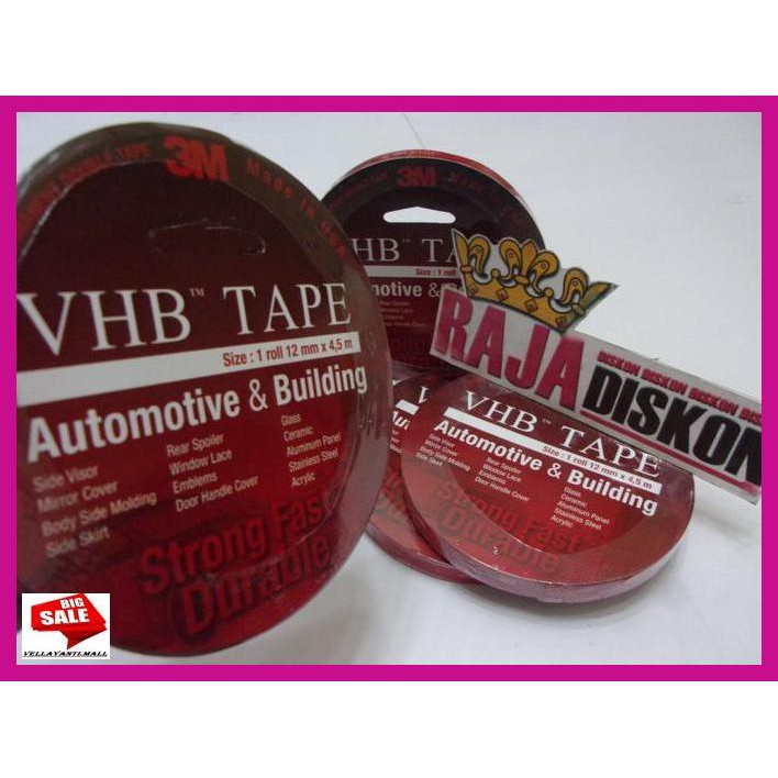 

PETKARCAR- DOUBLE TIP 3M VHB ORIGINAL DOUBLETAPE ASLI -ASLIII.