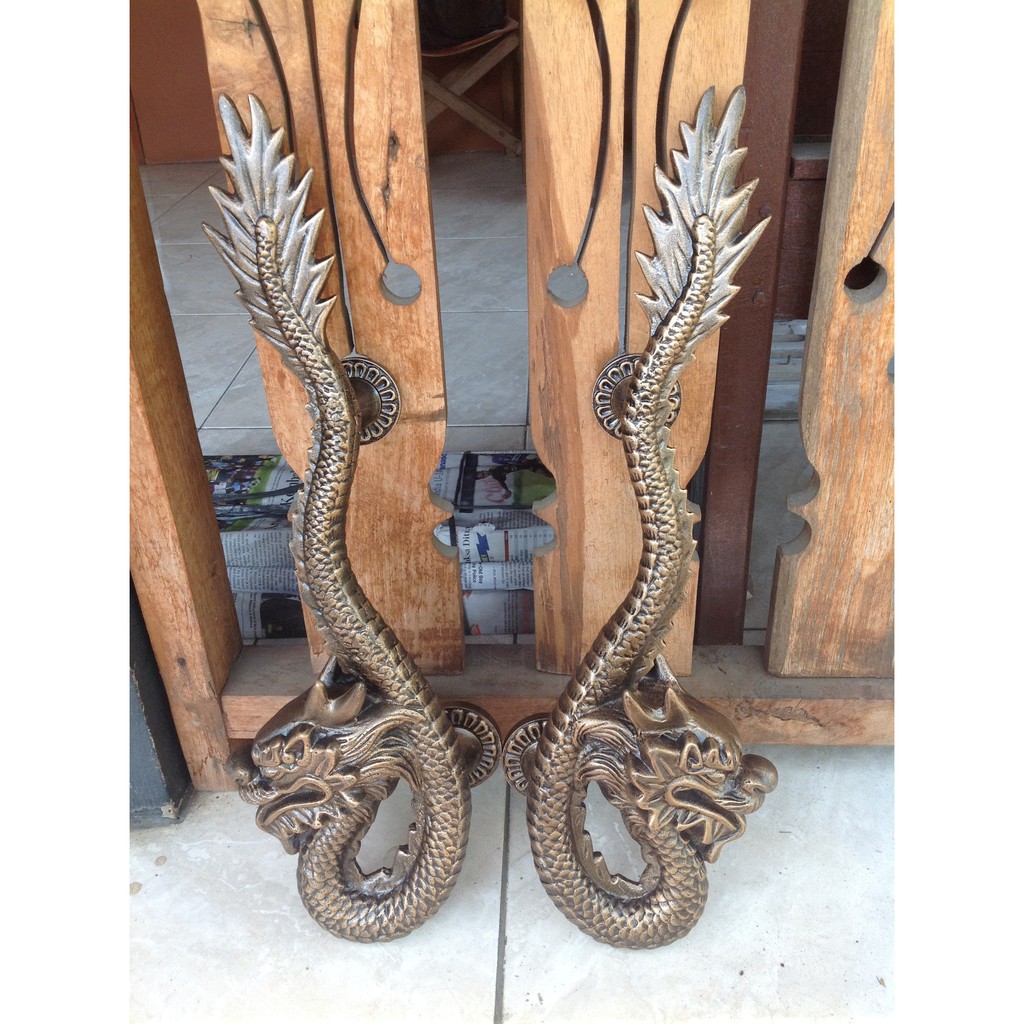 pull handle / handle tarikan pintu antik motif naga 08 Juwana