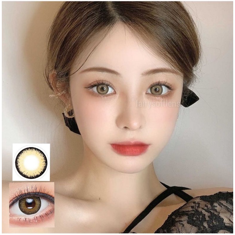 SOFTLENS KITTY KAWAI POP CULTURE BROWN / KONTAK LENSA