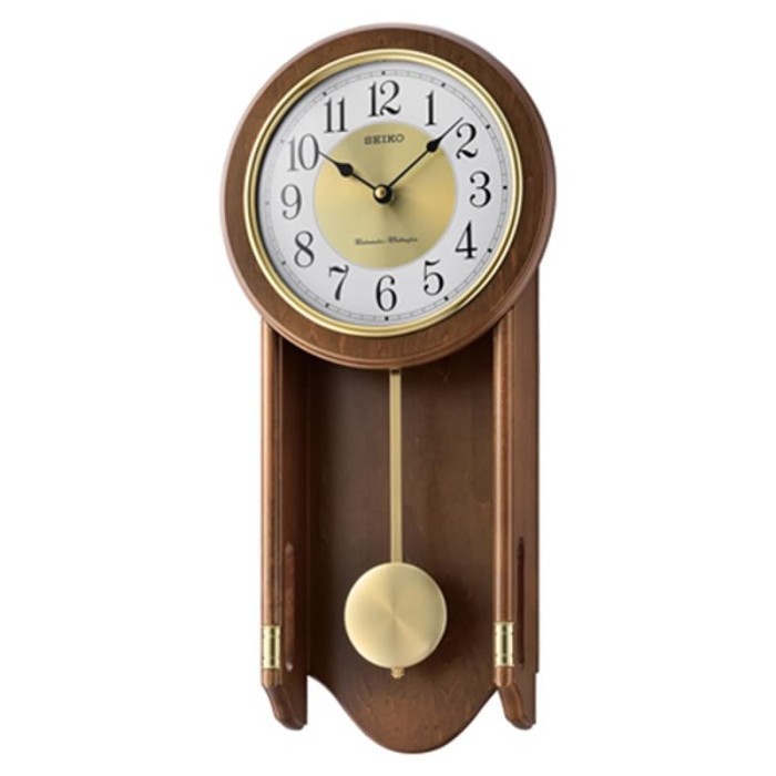 Seiko Jam Dinding Bandul QXH073B Pendulum Chiming Wall Clock