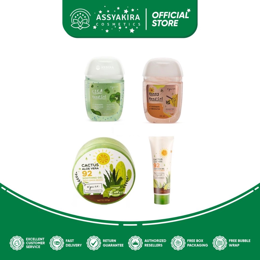 Npure Aloe Vera Cactus 92 Soothing Gel &amp; Hand Gel Series