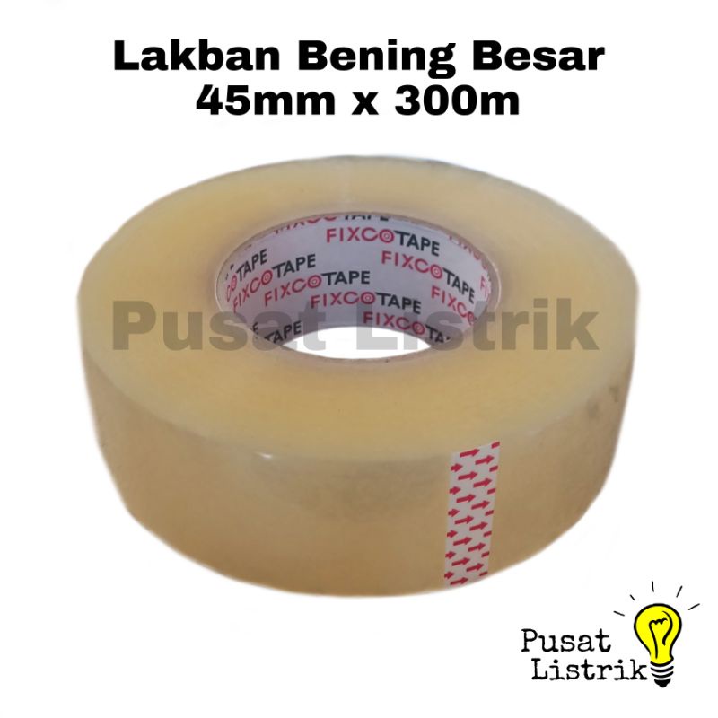 Lakban Bening Besar 45mm x 300m Isolasi Bening Besar 300meter