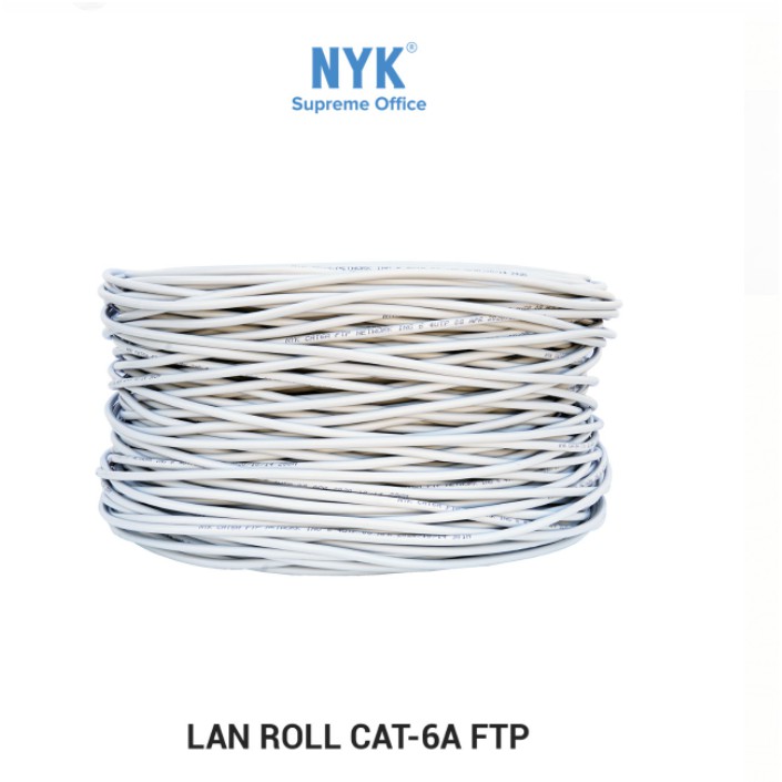 Cable lan nyk 305 meter cat 6 6a ftp outdoor gigabit ethernet network - Kabel internet rj45 roll 305m cat6a 1Gbps