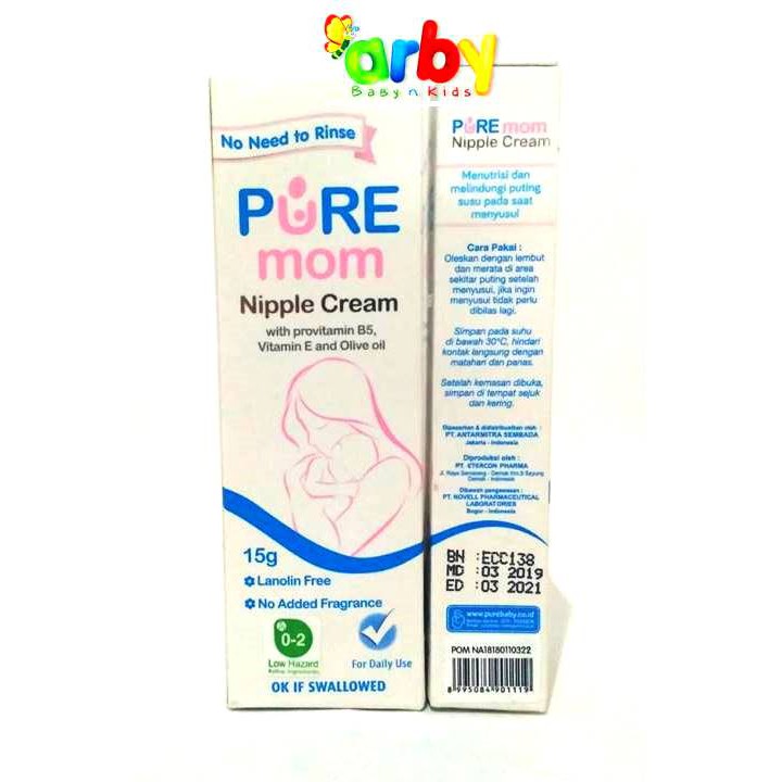 Puremom Nipple Cream Bantu Cegah Atasi Luka Lecet Pada Puting 15gr Shopee Indonesia