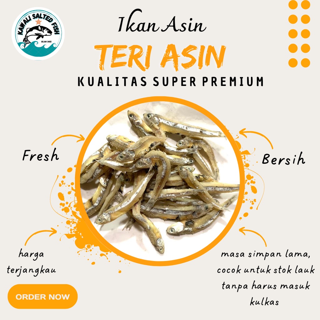 

Teri asin 500 gram